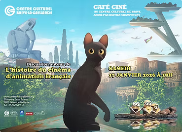 Annonce de date – Samedi 17 janvier – L&rsquo;histoire du cinéma d&rsquo;animation français –&nbsp;Brive